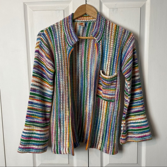 Monsanto Sweaters - Vintage Rainbow Cardigan